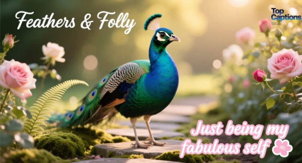 Cute Peacock Captions For Instagram