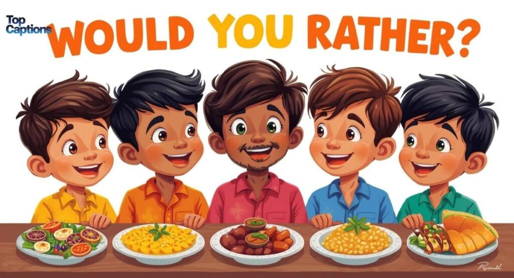 Food Would You Rather Questions for Kids