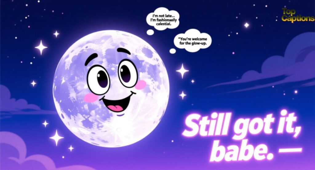Funny & Sassy Moon Captions