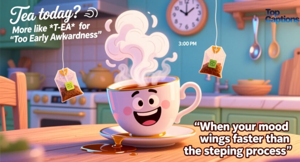 Funny Tea Captions For Instagram