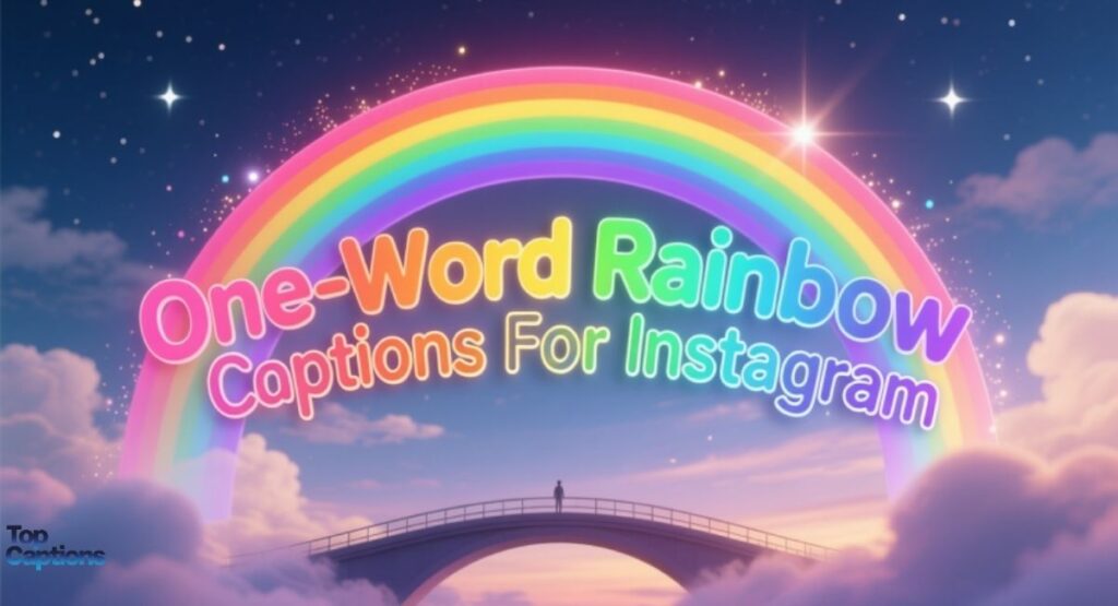 One-Word Rainbow Captions For Instagram