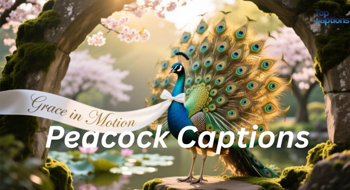 Peacock Captions