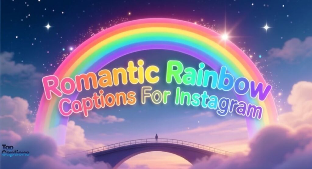Romantic Rainbow Captions For Instagram