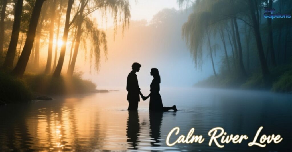 Calm River Love Captions
