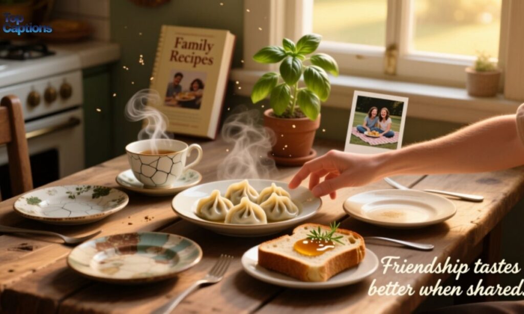 Captions About Friendship and Food