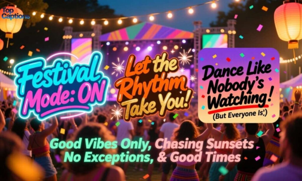 Clever Festival Captions For Instagram