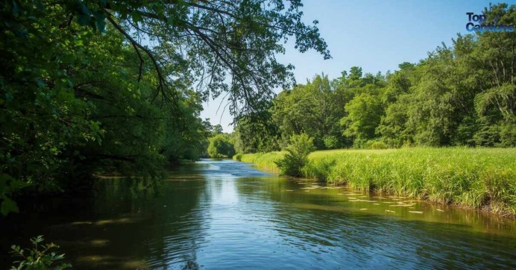 Peaceful River Captions