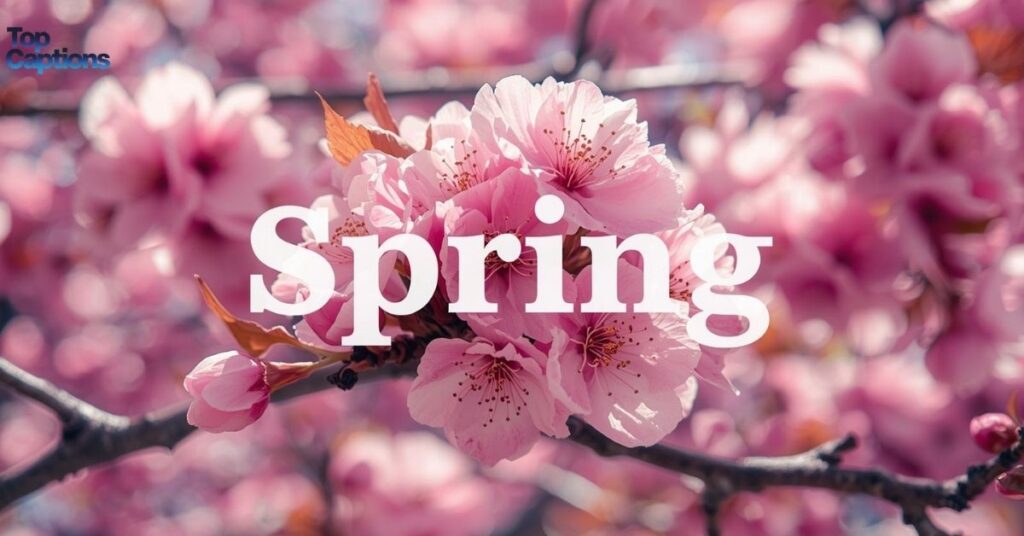One-Word Cherry Blossom Captions That Pop