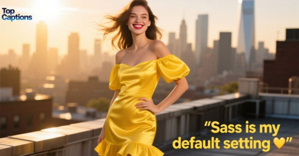 Sassy Yellow Dress Caption Ideas for Instagram