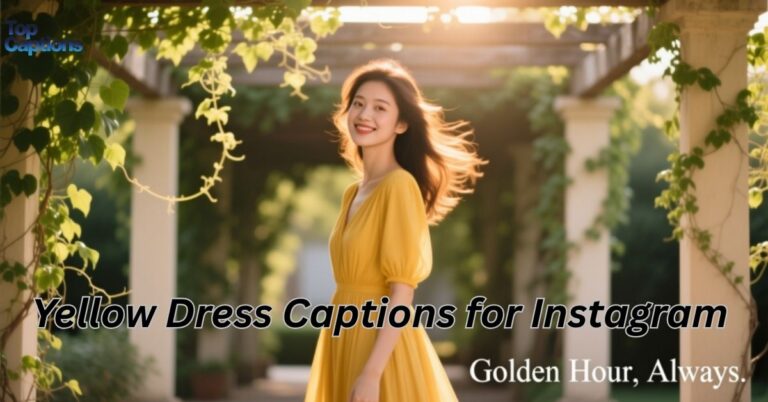 Yellow Dress Captions for Instagram
